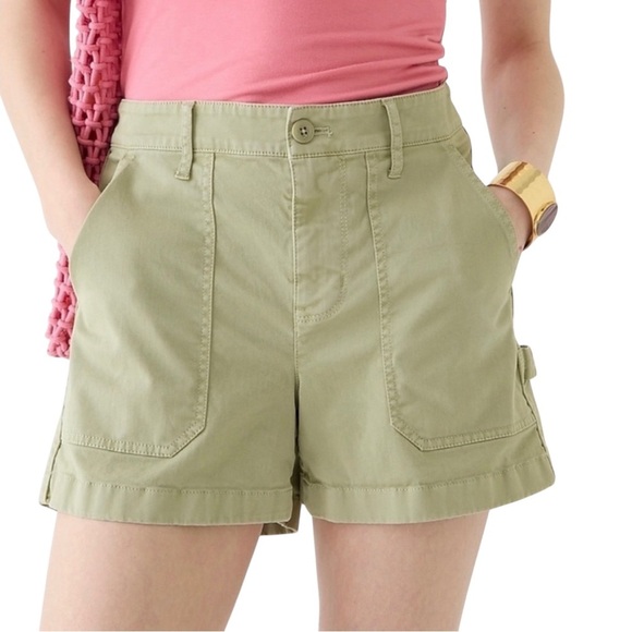 J. Crew | Olive Green Fair Trade Foundry Chino Shorts - Picture 1 of 11